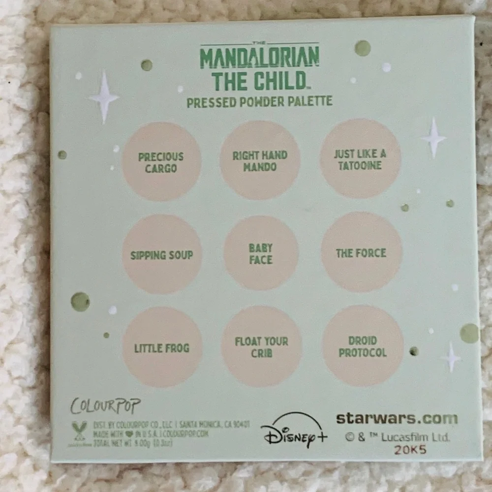COLOURPOP the child shadow palette, green Patel